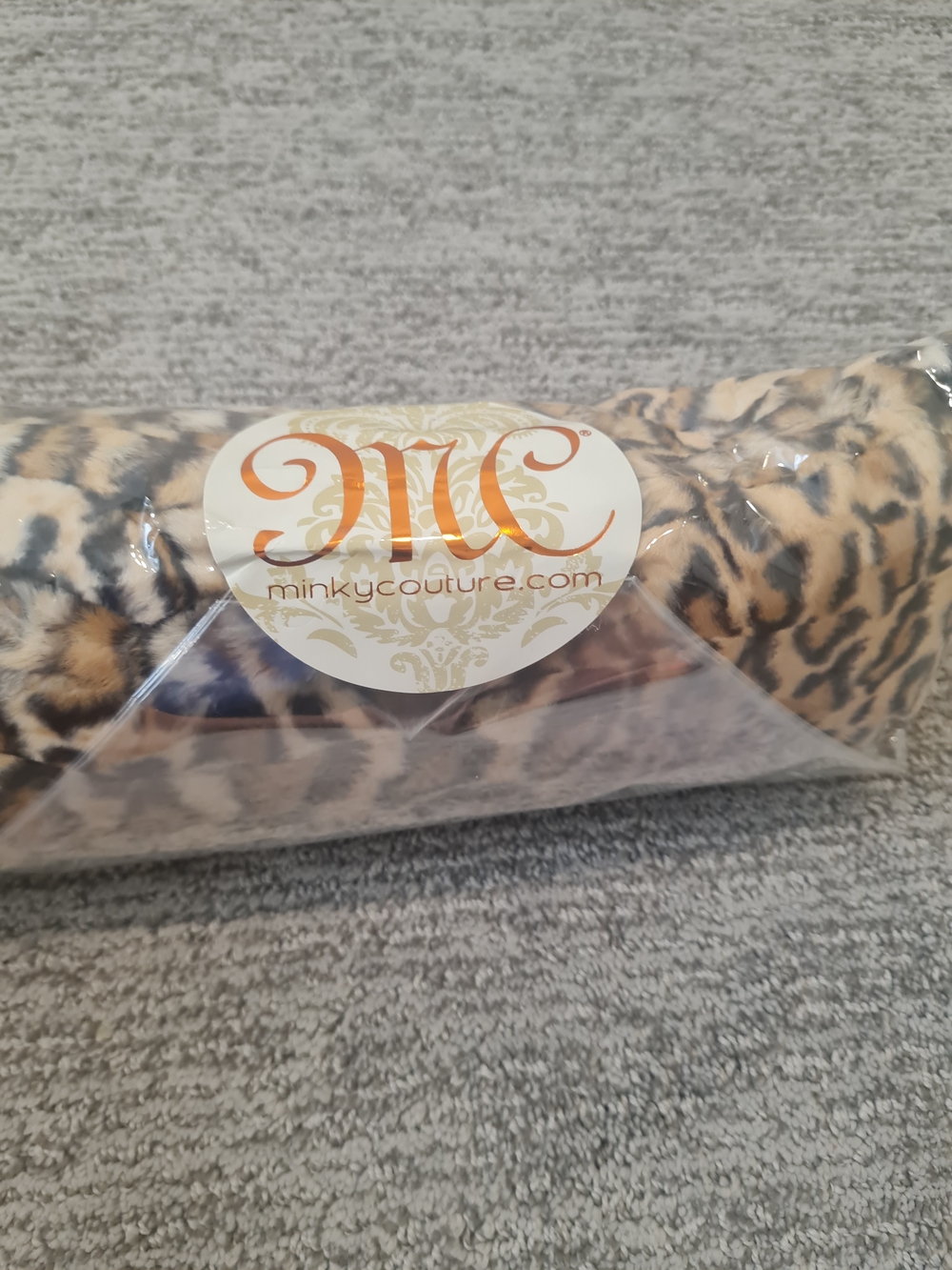 Minky Couture Leopard Print Minky Scarf - Brown & Black